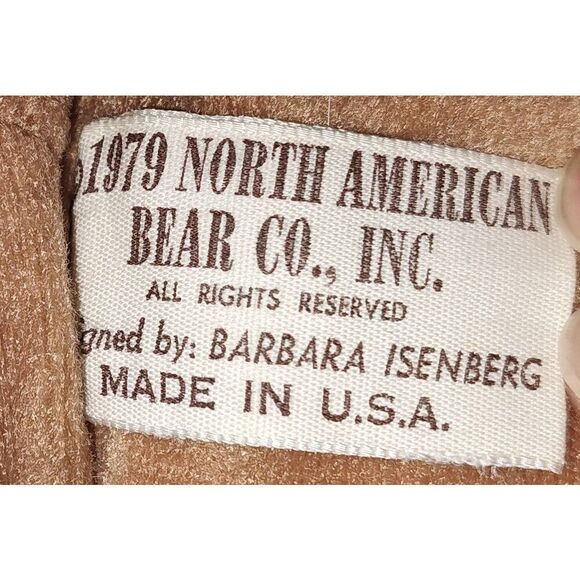 North American Bear Company 21" Inch Brown Teddy Bear 1979 Plush Stuffed Barbara - Picture 5 of 6